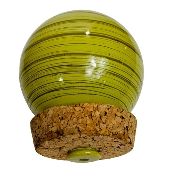Pier 1 Avocado Green Vase Bottle MCM Style With Lid 19 Inch Decorative VTG RARE - Picture 7 of 16